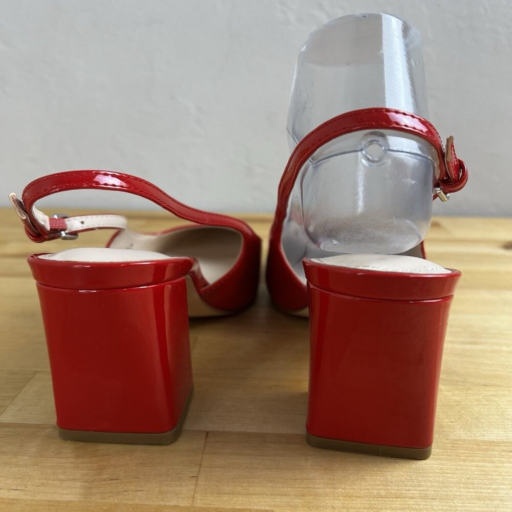 Marc Fisher Red Slingback Heels - Picture 5 of 11